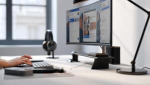 Diseñador trabajando en un diseño web profesional para empresas